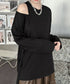 Faux Layered Cutout Top